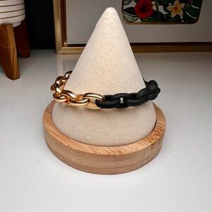 Chic Gold and Black Chain Metal Adjustable Bracelet